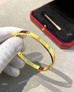 TOP Replica Cartier Love Wide version Bracelet Gold with 10 Diamonds